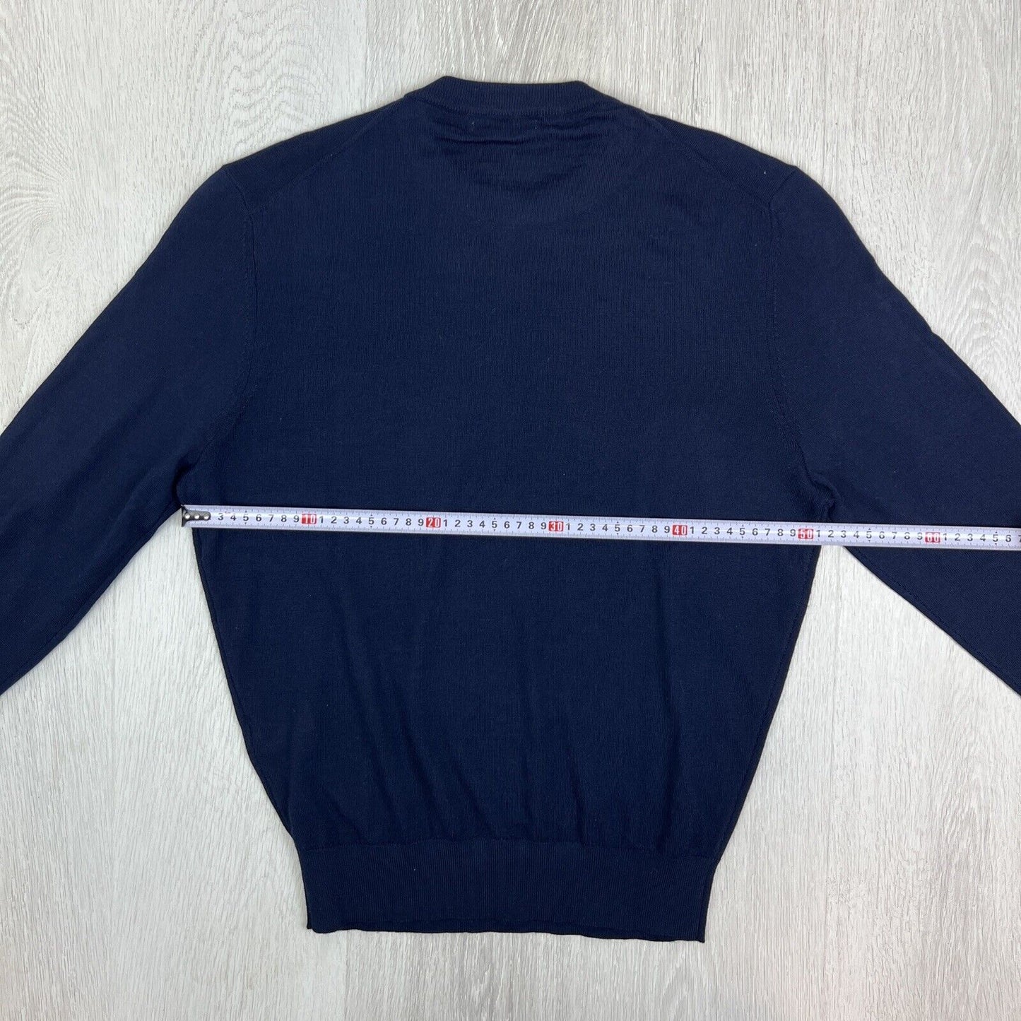 Zara Mens Navy Blue Knitted Light Sweatshirt Jumper Size Medium (2 Pieces)