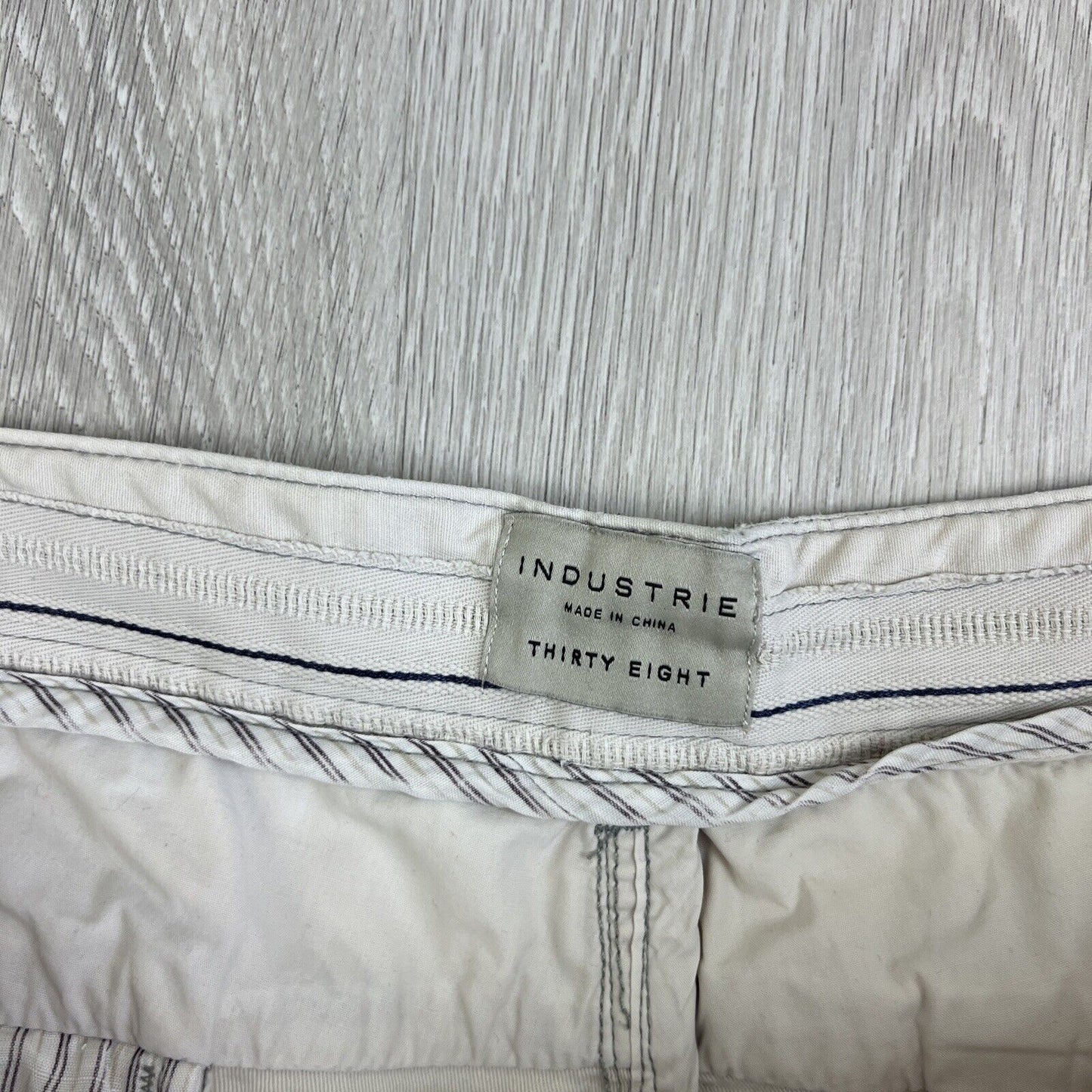 Industrie Mens Beige Cargo Shorts Size 38