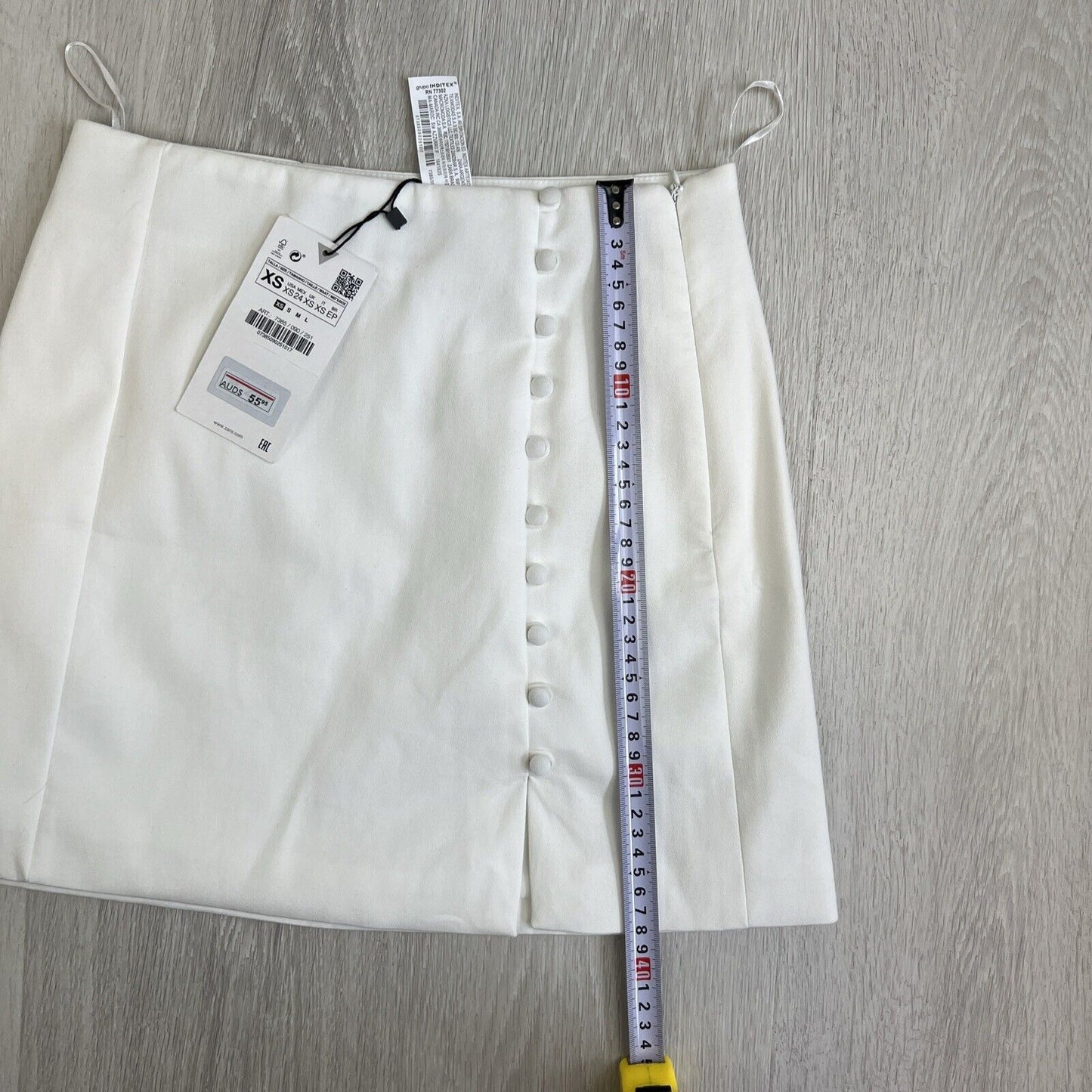 Zara Womens White Mini Skirt Size XS (New)