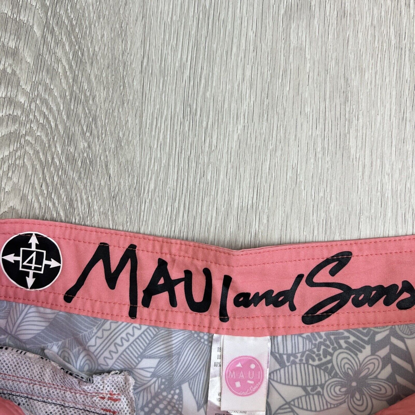 Maui & Sons Womens Swim Shorts Boardies Simmers Size 7 (M-L approx)