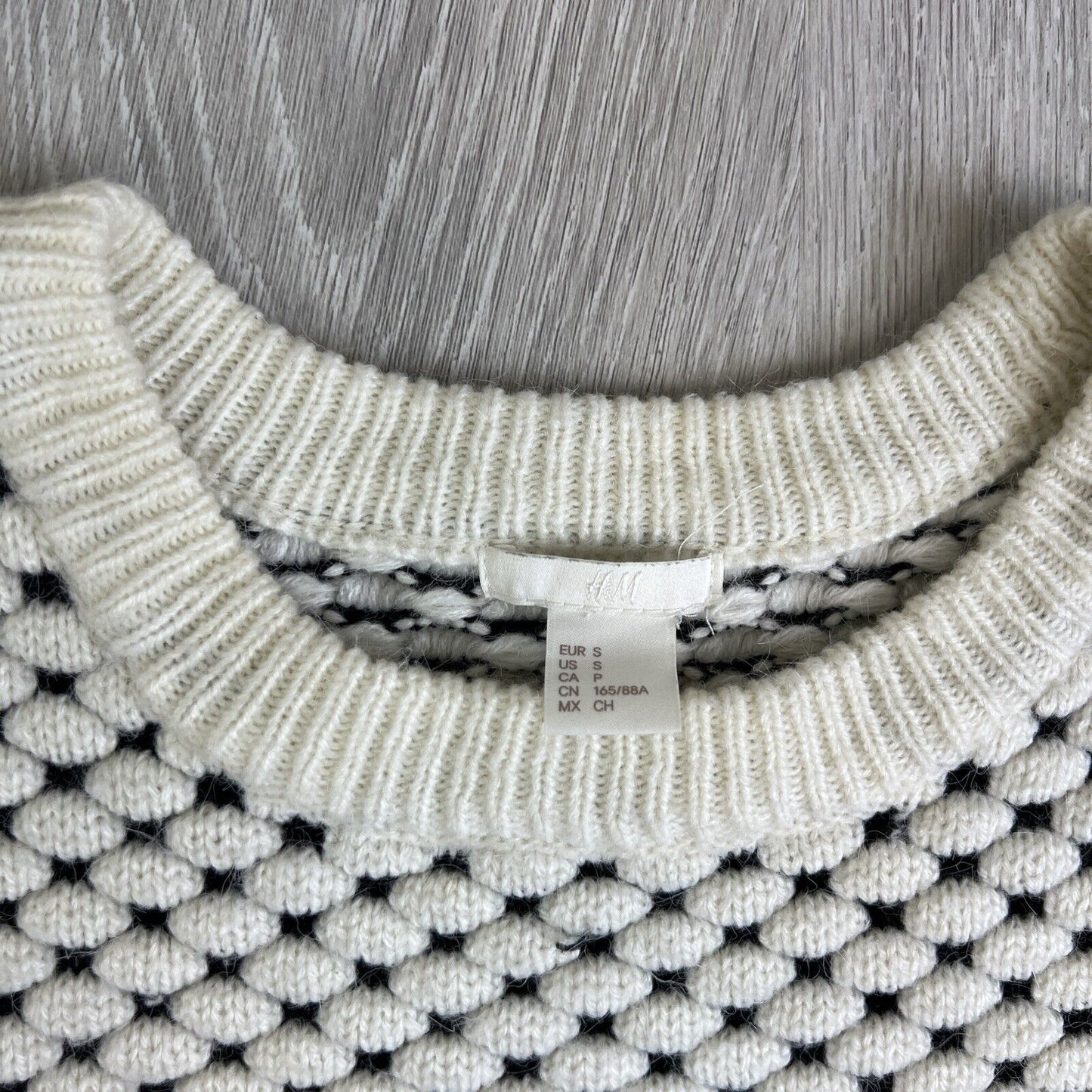 H&M Womens Oversized Knitted Pullover Jumper Size Small