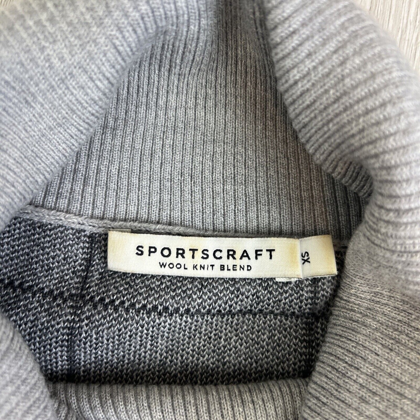 Sportscraft Womens Grey Pullover Oversized Wool Blend Jumper Sweater Size XS