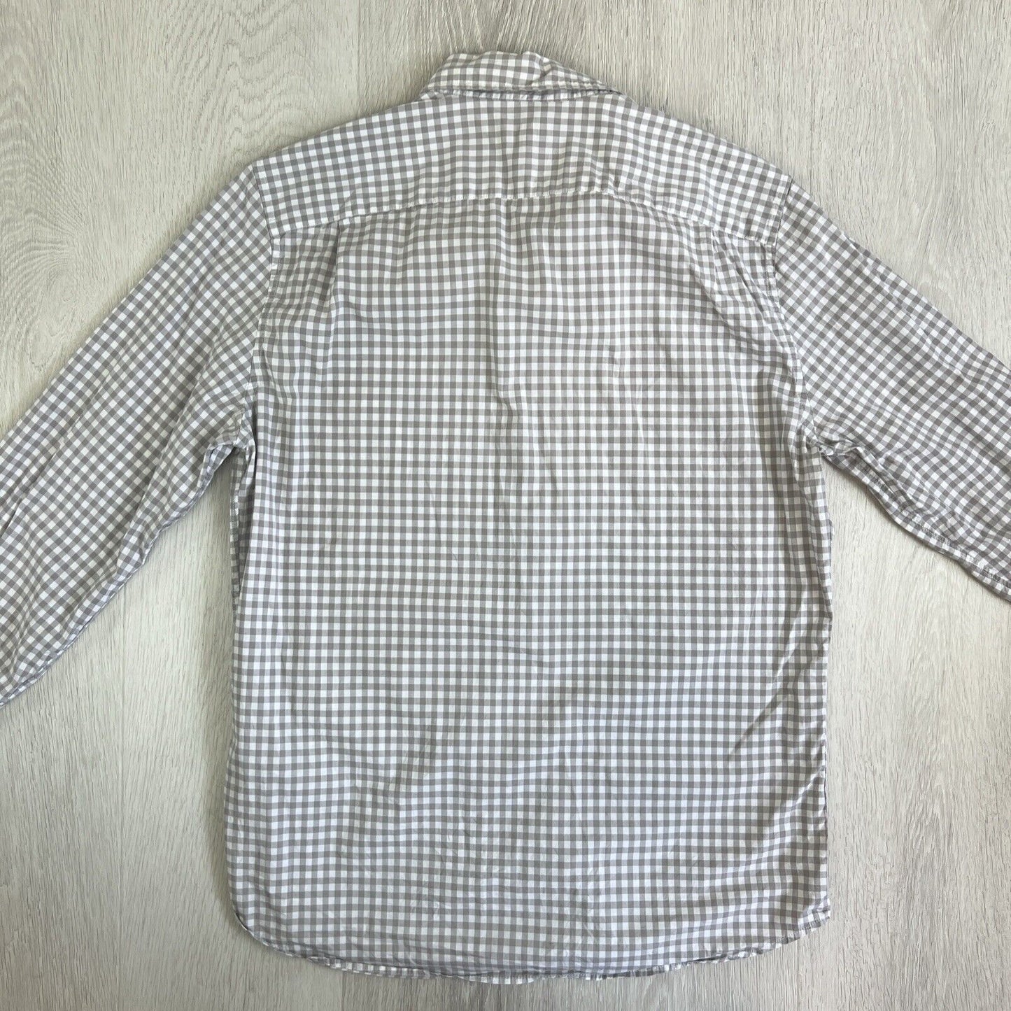 Gap Mens Slim Fit Stretch Long Sleeve Check Button Up Shirt Size Large