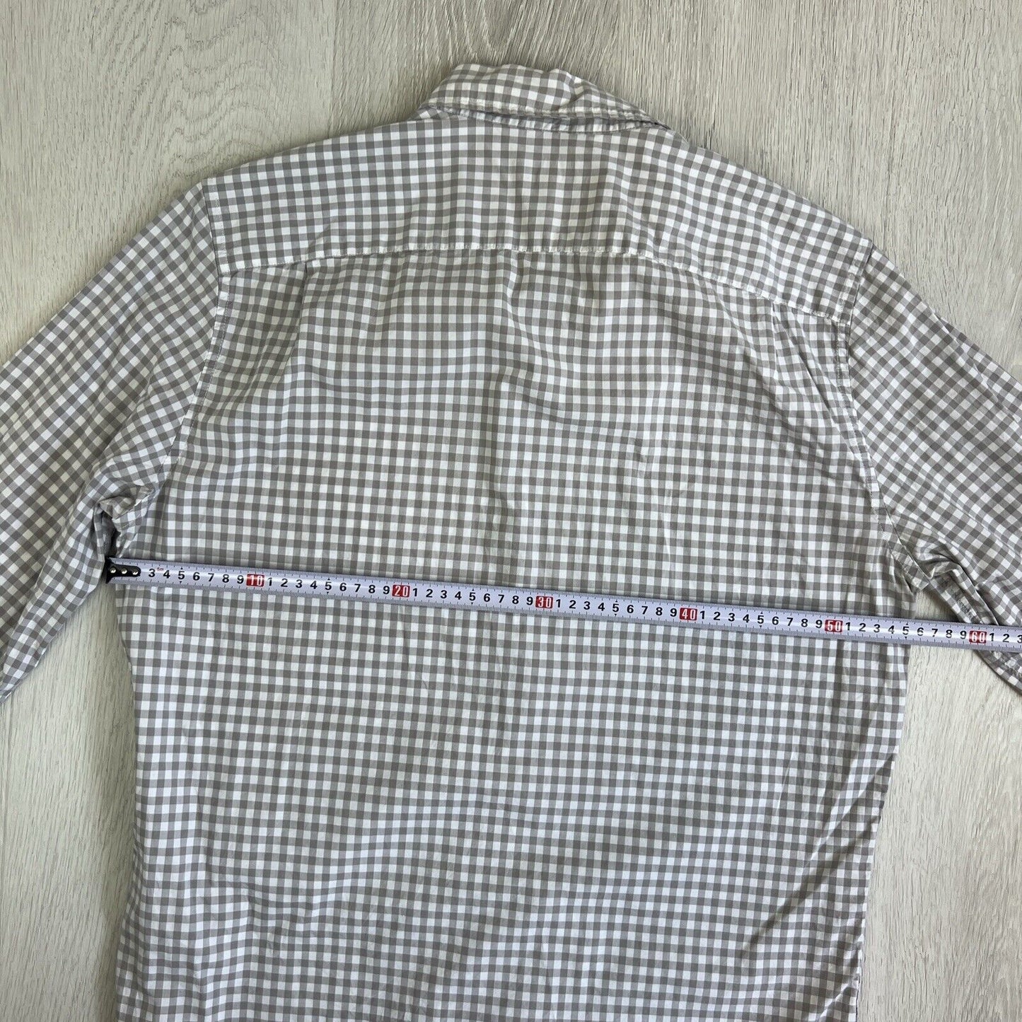 Gap Mens Slim Fit Stretch Long Sleeve Check Button Up Shirt Size Large