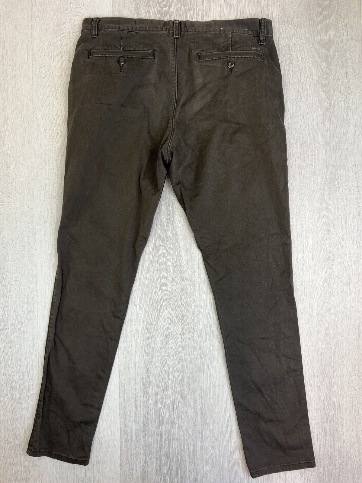 Industrie Mens Brown Slim Chino Pants Size 34