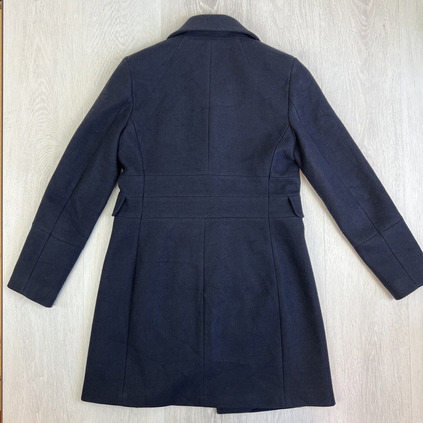 Forever New Womens Navy Blue 2 Button Long Jacket Size 10