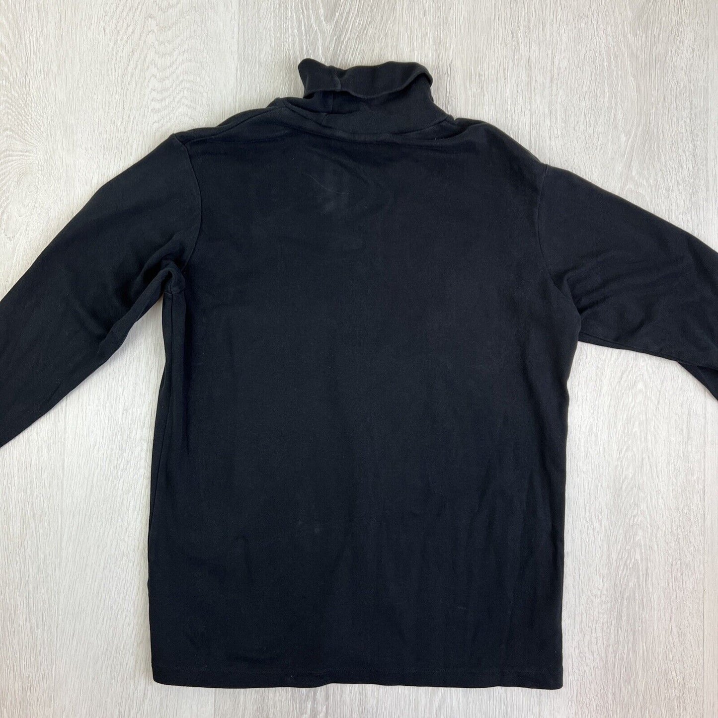 Uniqlo Mens Black Long Sleeve Turtle Neck T-Shirt Size Medium