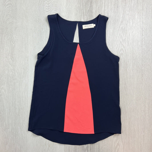 Socialight Womens Navy & Coral Tank Top Size 8