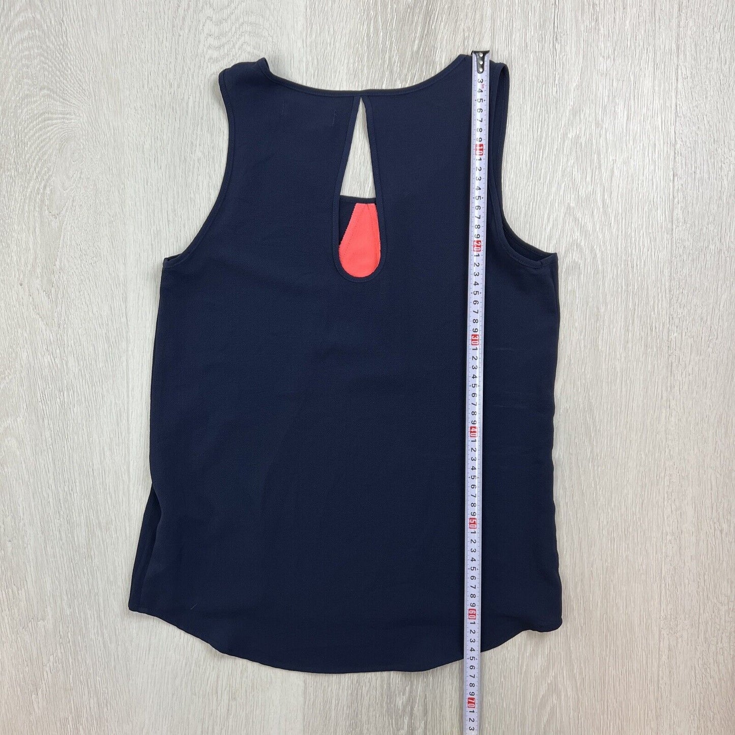 Socialight Womens Navy & Coral Tank Top Size 8