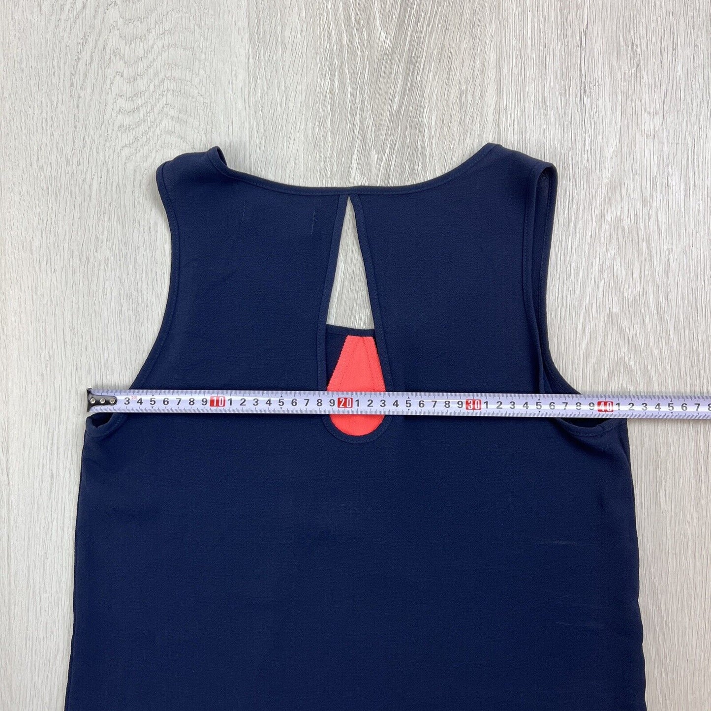 Socialight Womens Navy & Coral Tank Top Size 8