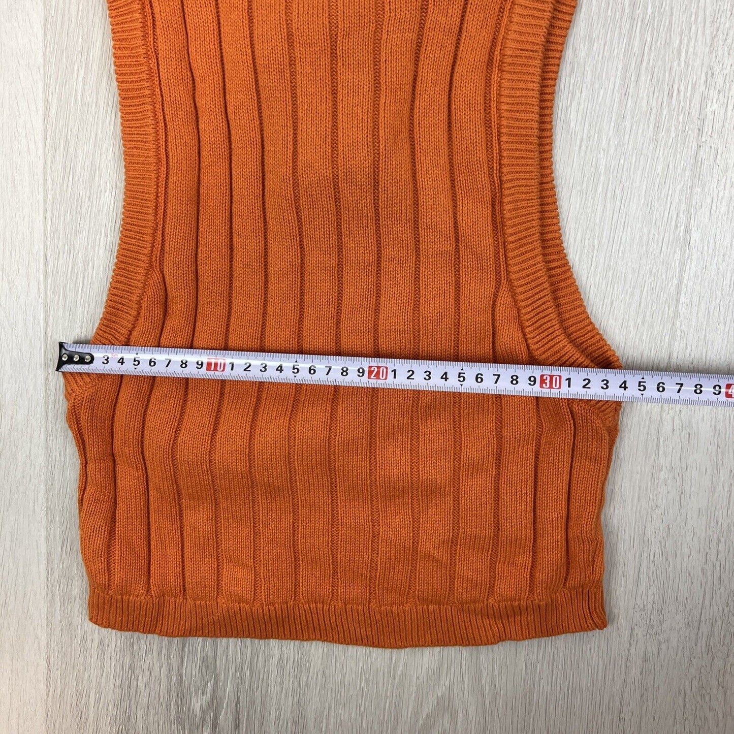 Dazie Womens Orange Self Love Knit Tank Size 10 (New)