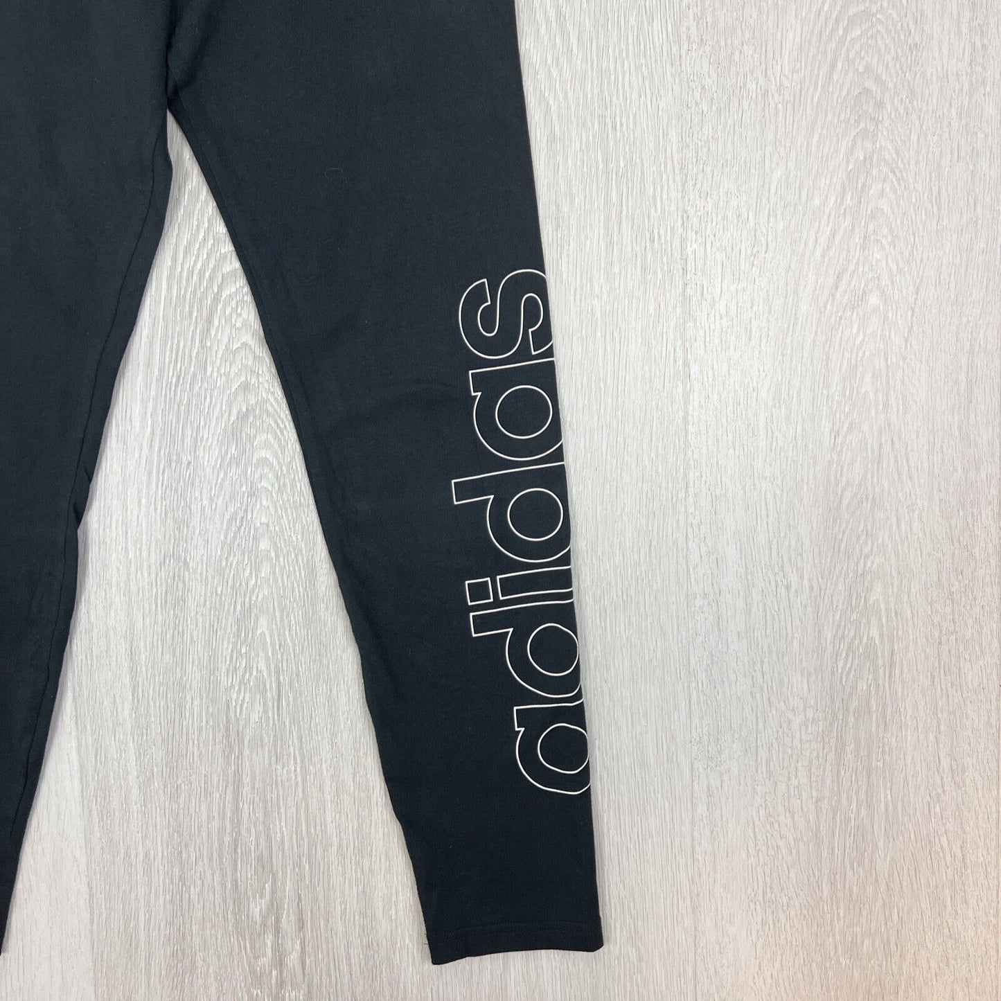 adidas Girls Black Workout Leggings Size 13-14 Years