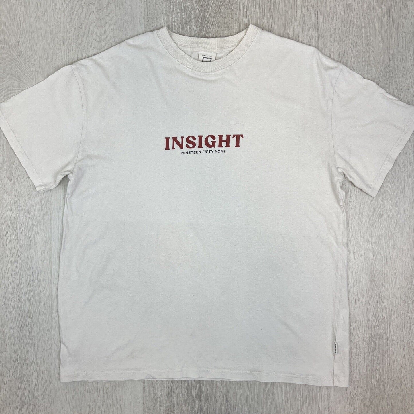 Insight Mens White Short Sleeve T-Shirt Bundle Size Large (2 T-Shirts)