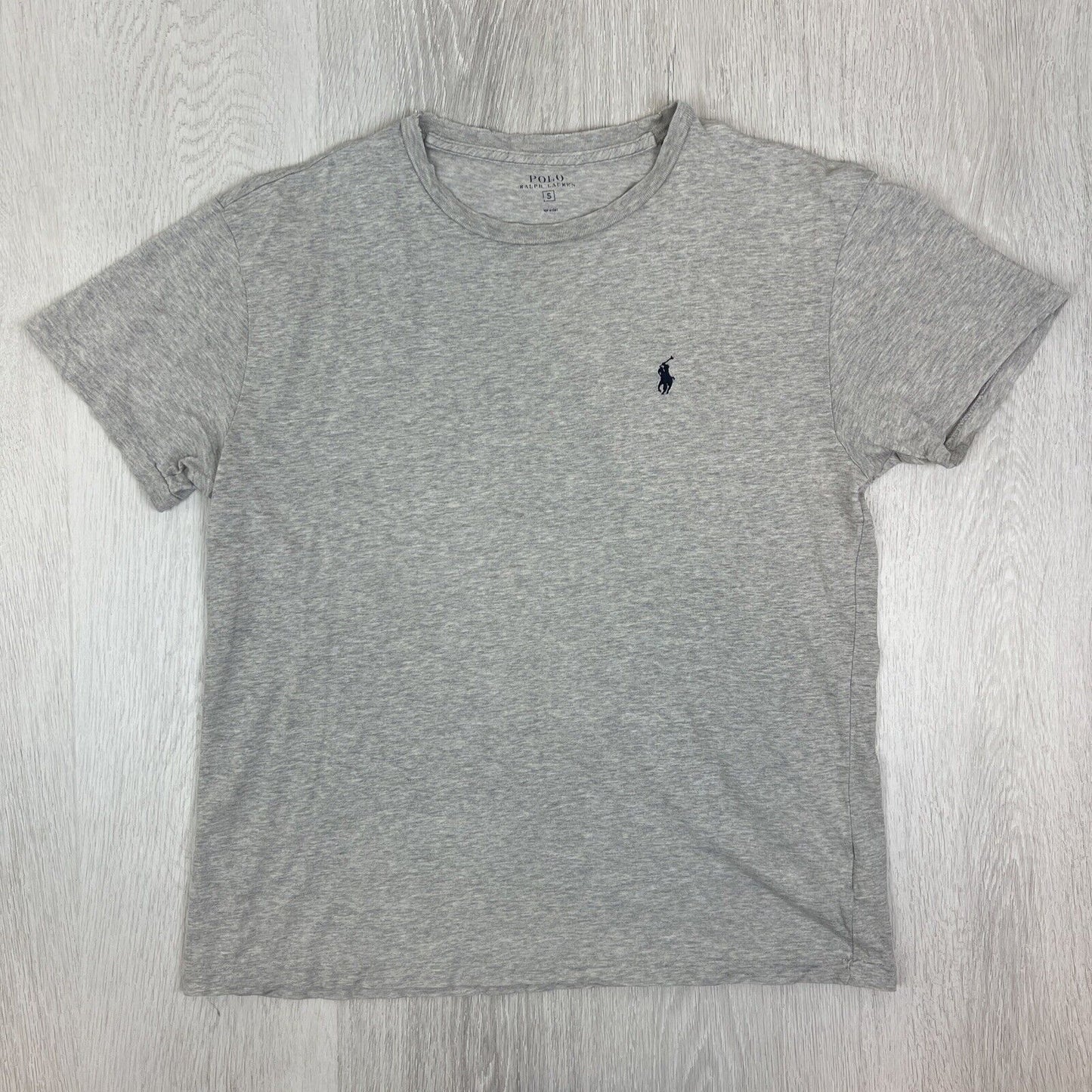 Polo Ralph Lauren Mens Gray Short T-Shirt Size Small - THRASHED