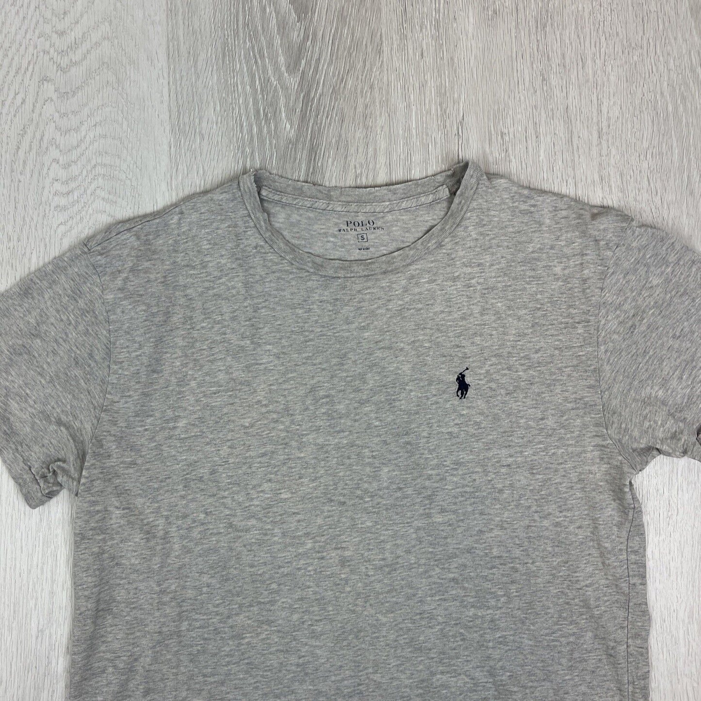 Polo Ralph Lauren Mens Gray Short T-Shirt Size Small - THRASHED