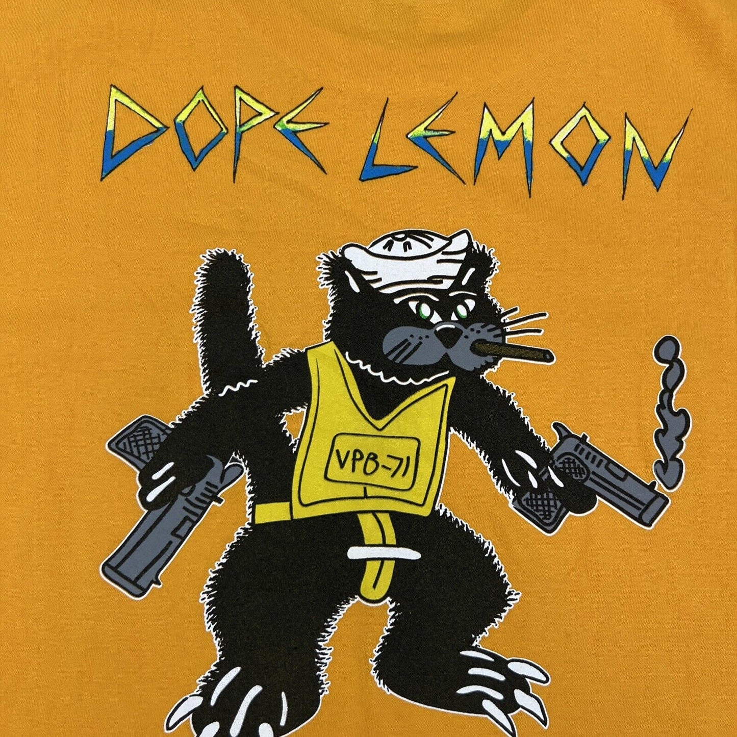 Dope Lemon Mens Yellow Band Music Graphic Print T-shirt Size XL