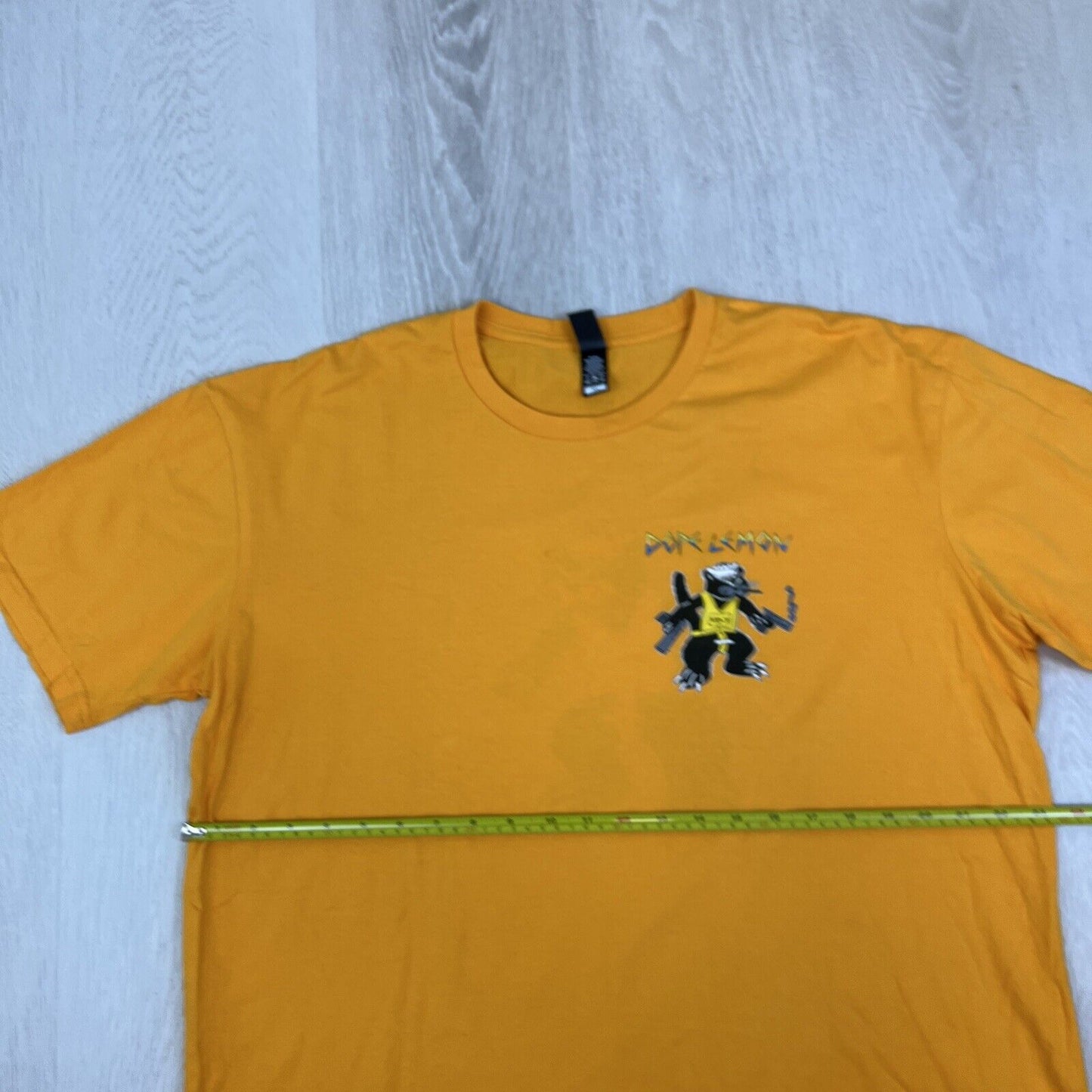 Dope Lemon Mens Yellow Band Music Graphic Print T-shirt Size XL