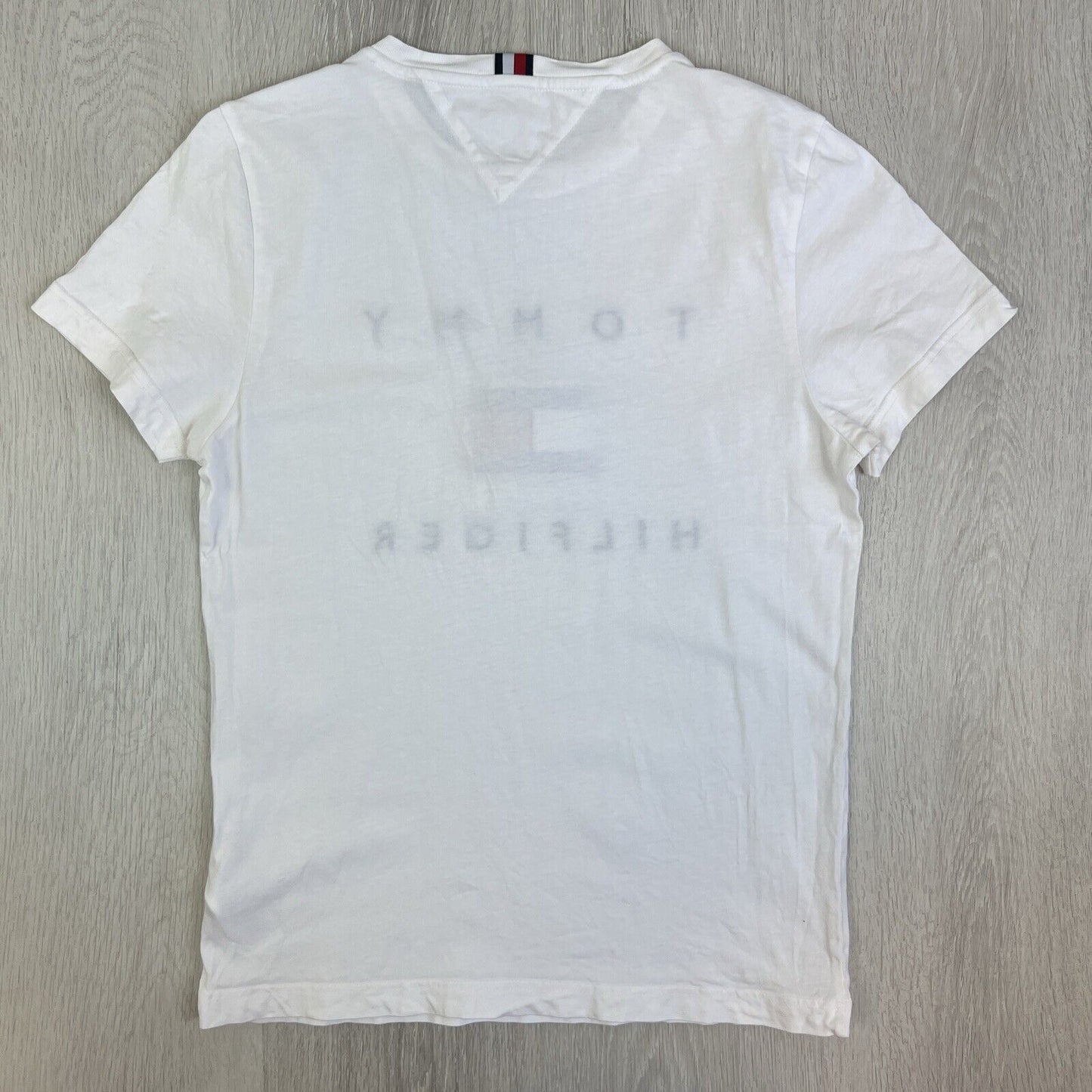 Tommy Hilfiger Mens White Embroidered Logo T-Shirt Bundle Size Small