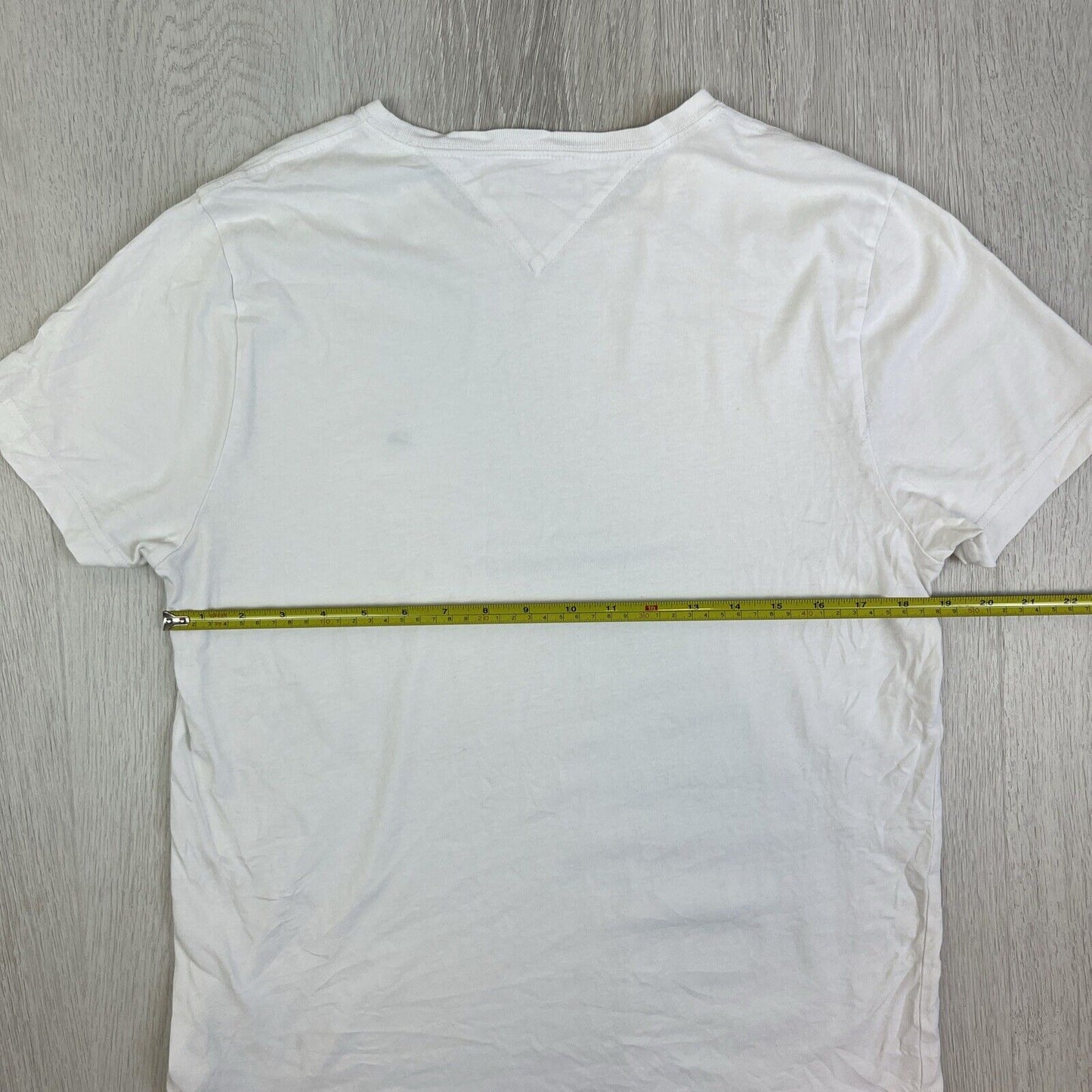 Tommy Hilfiger Mens White T-Shirt Bundle Size Medium (2 T-Shirts)