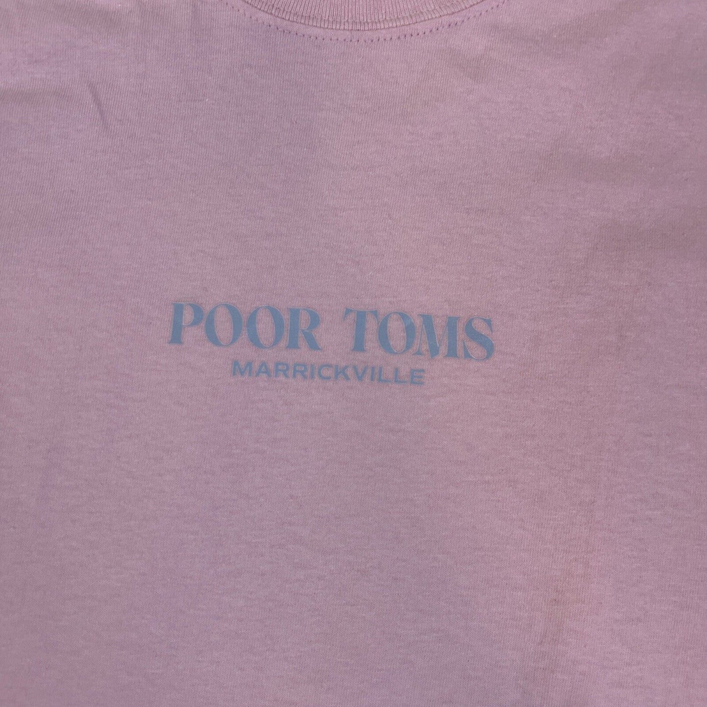 Poor Toms Gin Marrickville Mens Pink T-Shirt Size Large