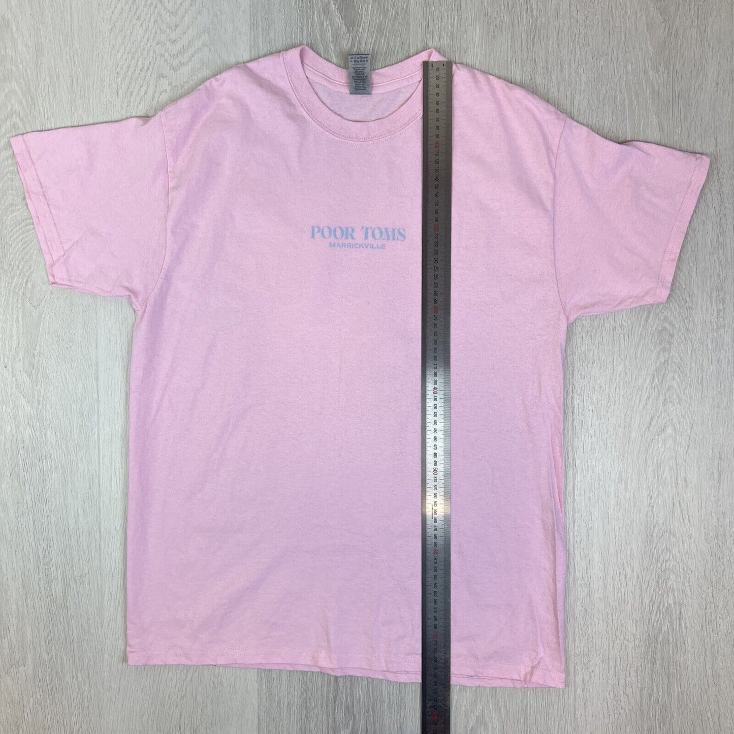 Poor Toms Gin Marrickville Mens Pink T-Shirt Size Large