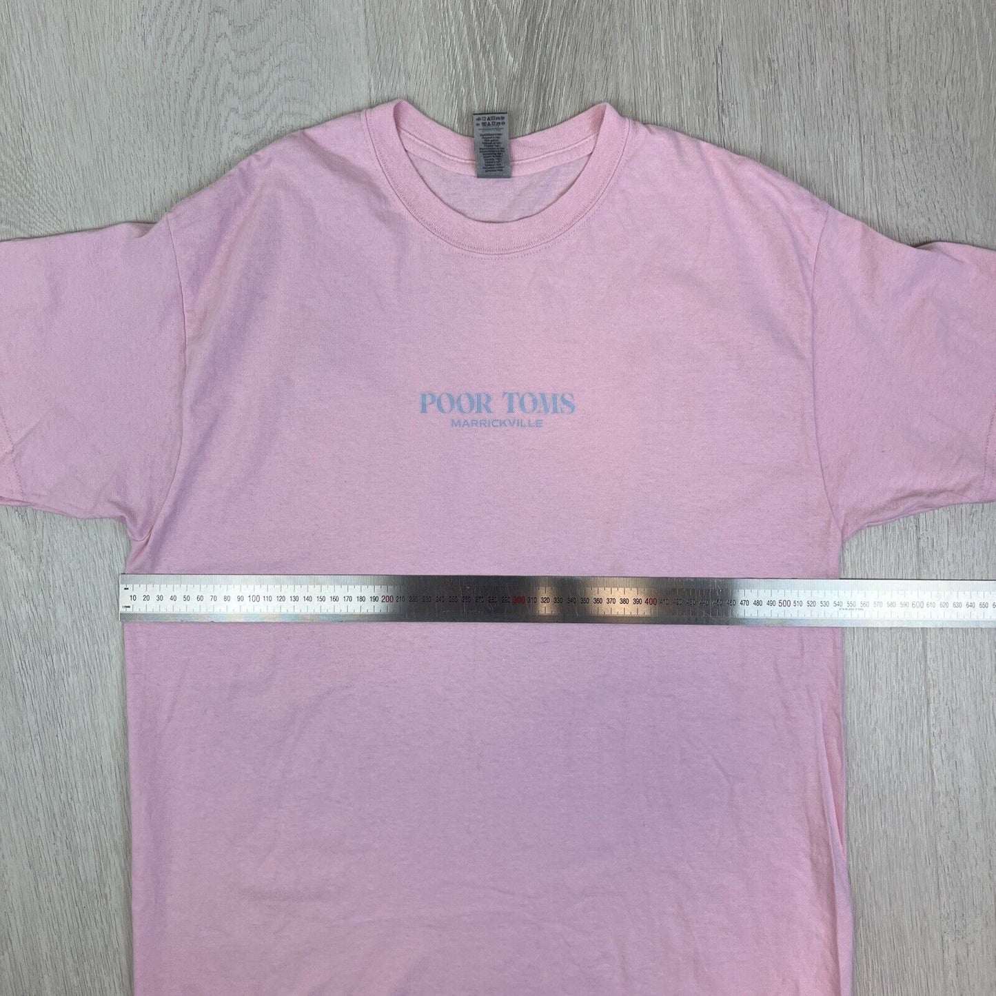 Poor Toms Gin Marrickville Mens Pink T-Shirt Size Large