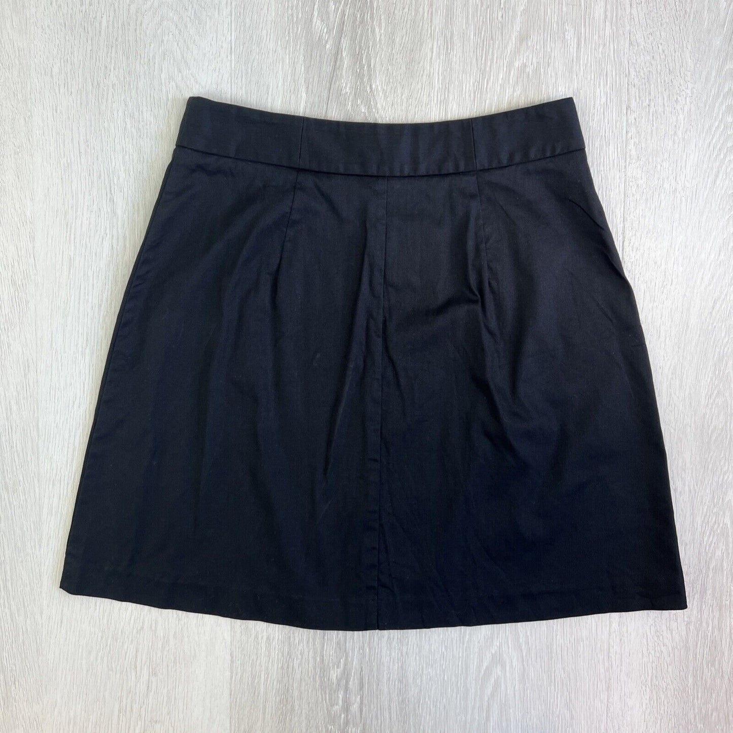 Cue in the City Womens Black Work A-Line Skirt Size 12