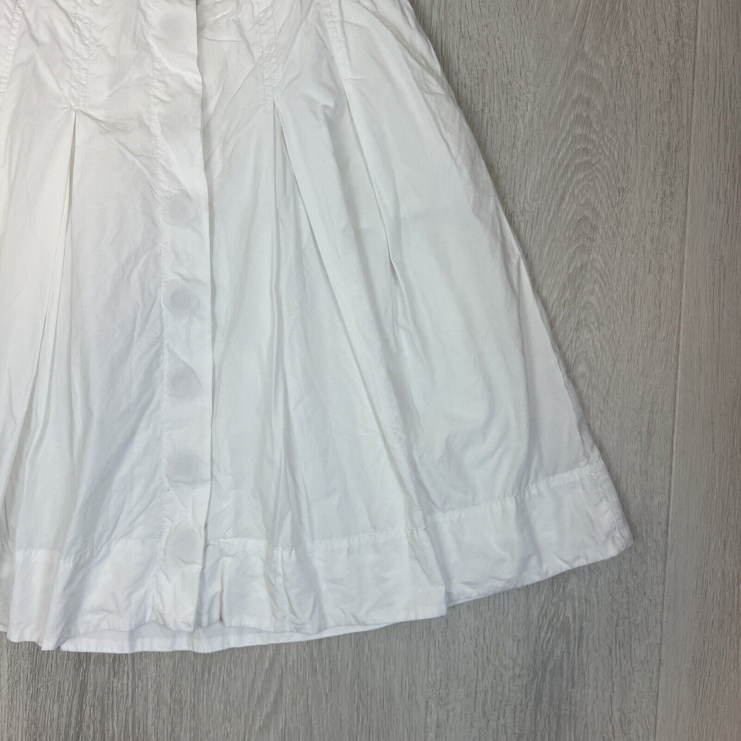 Country Road Womens White Pleated Cotton Skirt Size 6