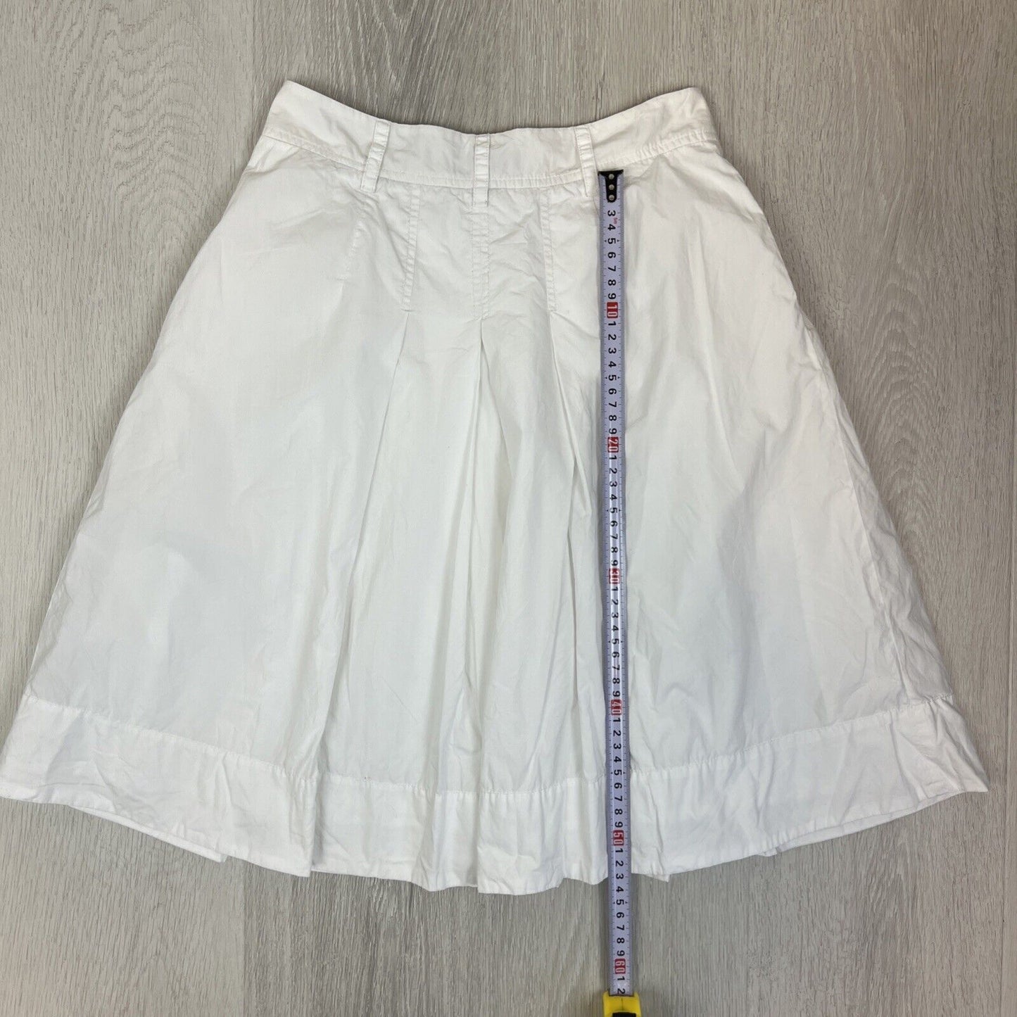 Country Road Womens White Pleated Cotton Skirt Size 6