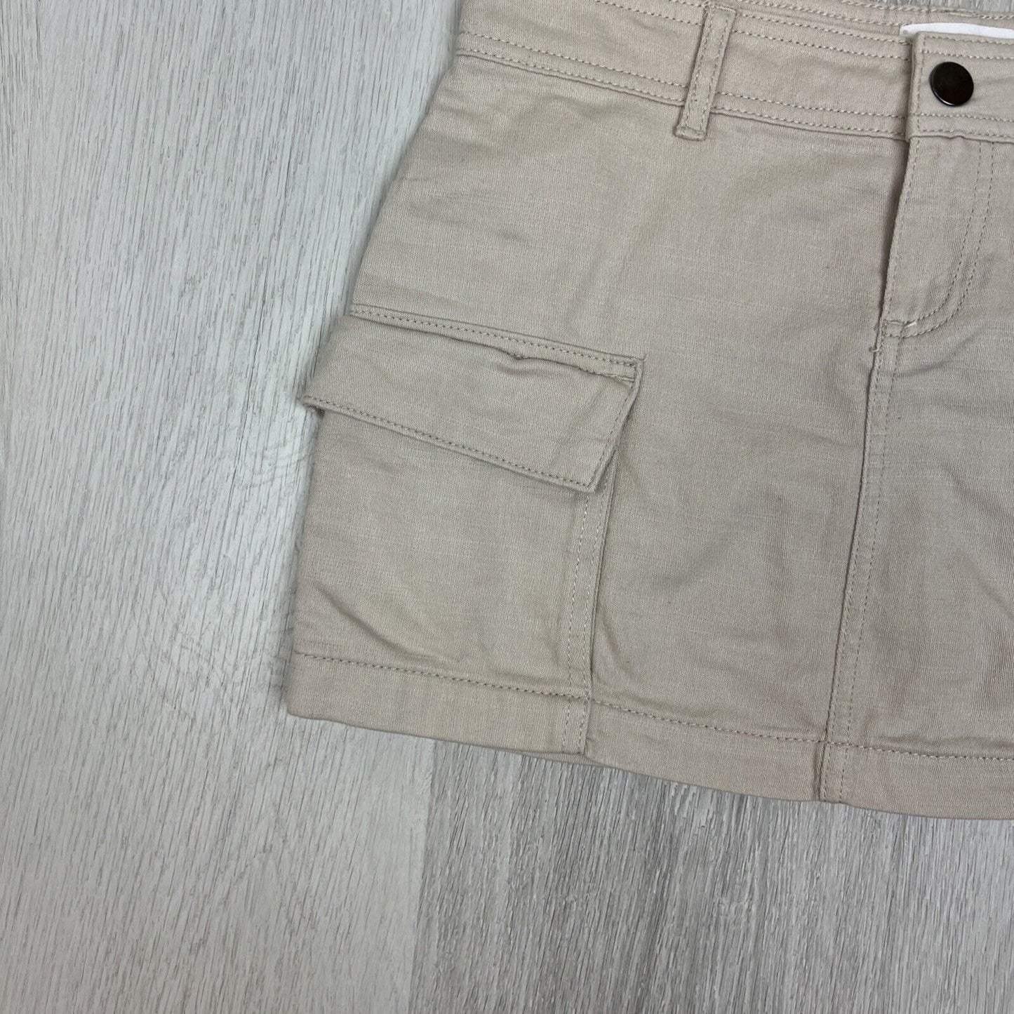 Cotton On Bobbie Cargo Mini Skirt Womens Beige Skirt Size 6 AU