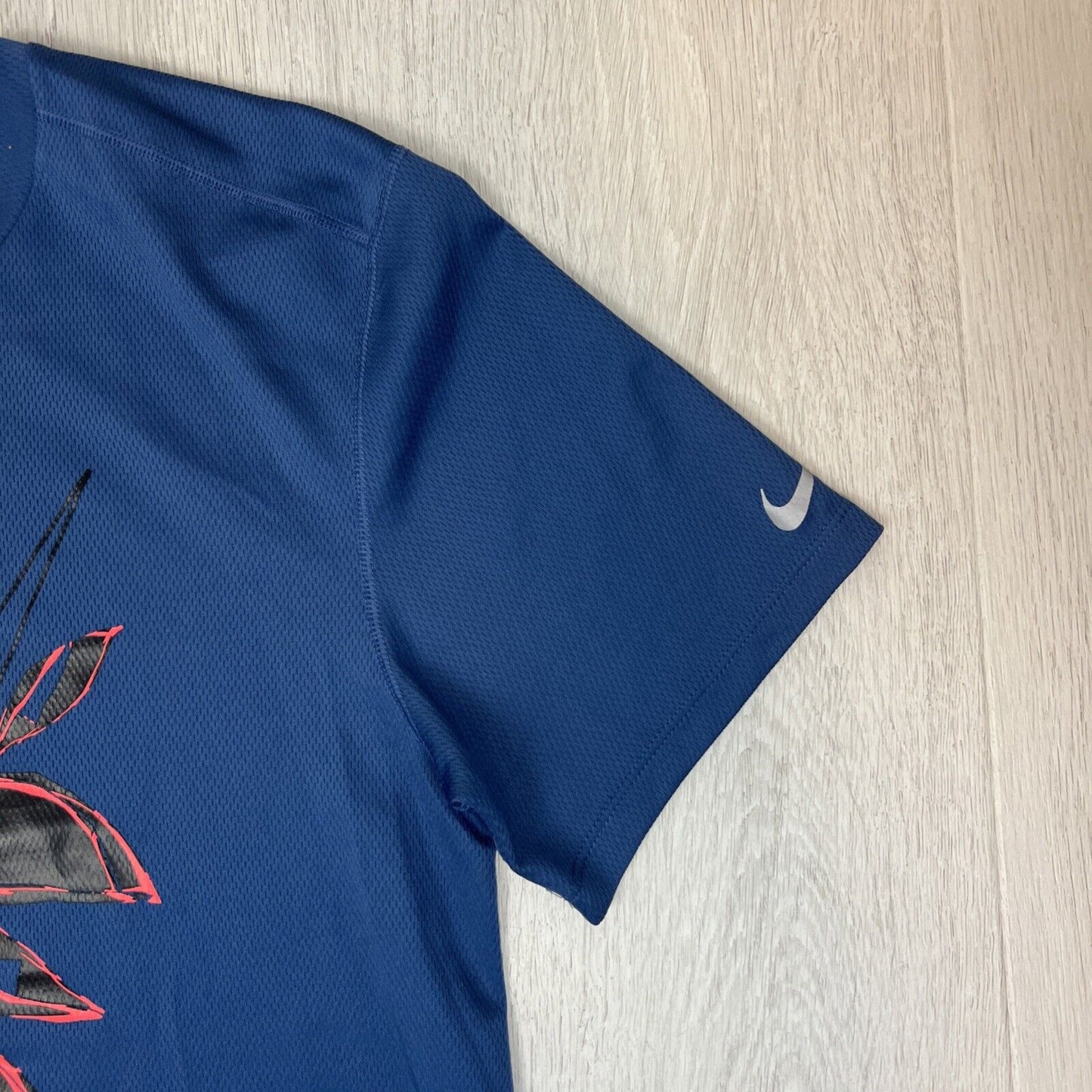 Nike Running Mens Blue Activewear T-Shirt Size Small