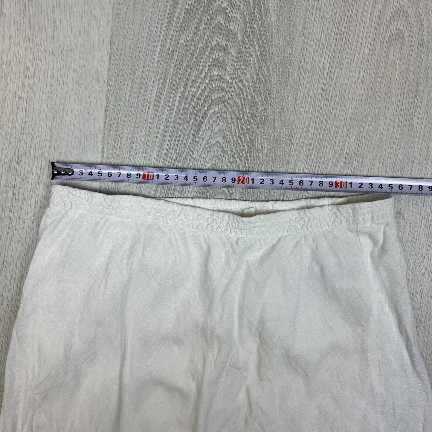 The Shanty Corporation Womens White 100% Linen Long Skirt Size XS