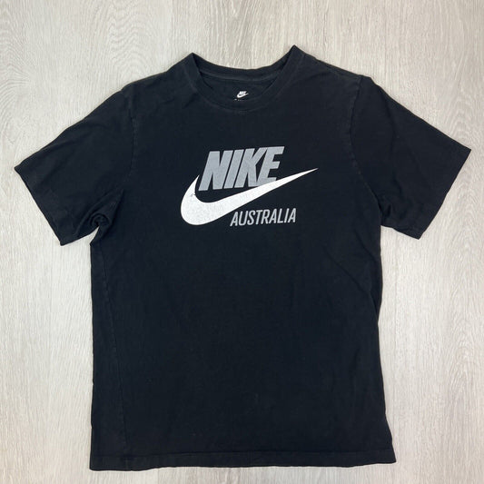 Nike Australia Mens Black Short Sleeve T-Shirt Size Medium