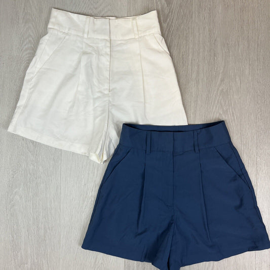 Dotti Womens High Waisted Dress Shorts Bundle Size 8 (2 Pairs)