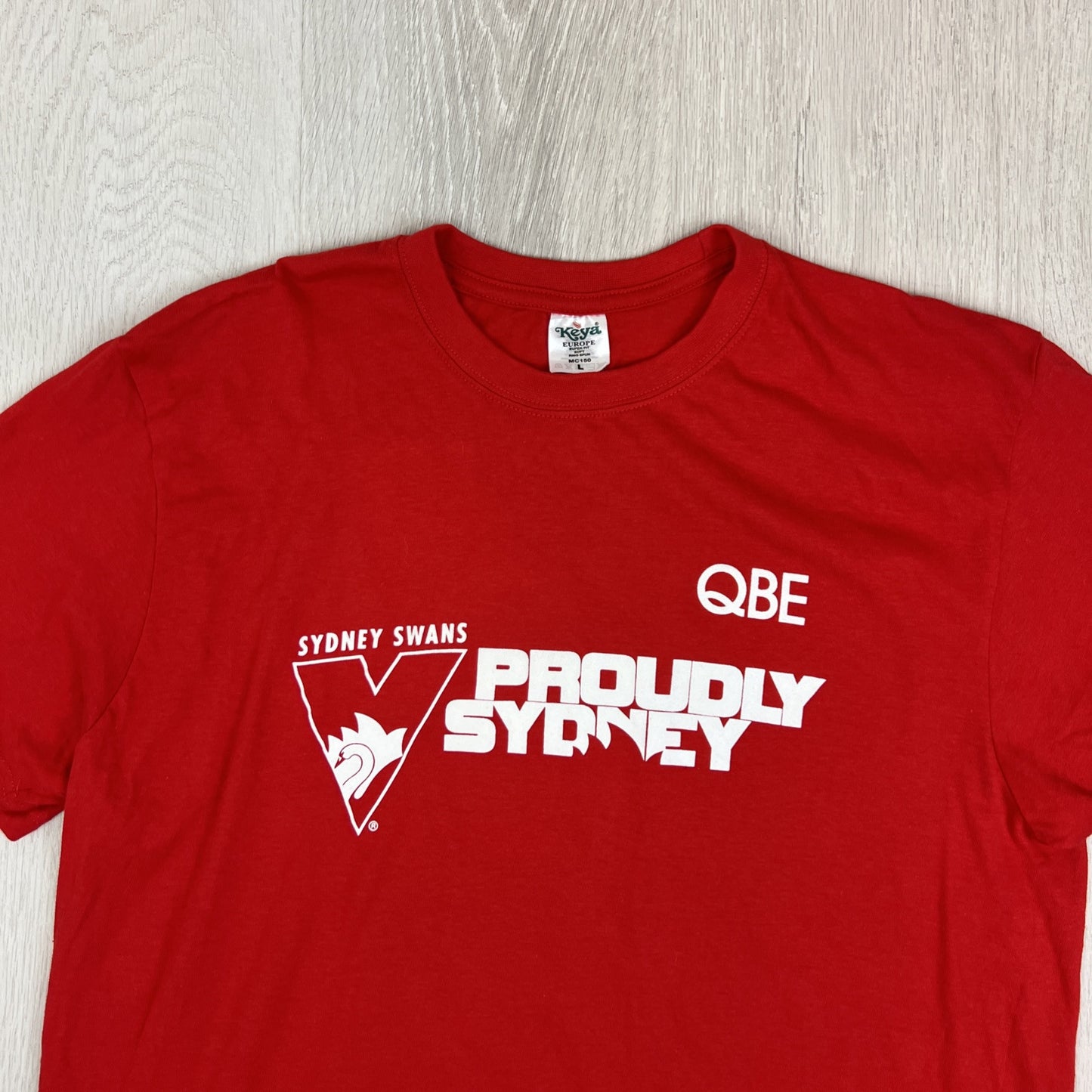 Sydney Swans AFL 'Proudly Sydney' Mens Red Fan Supporter T-Shirt Size L