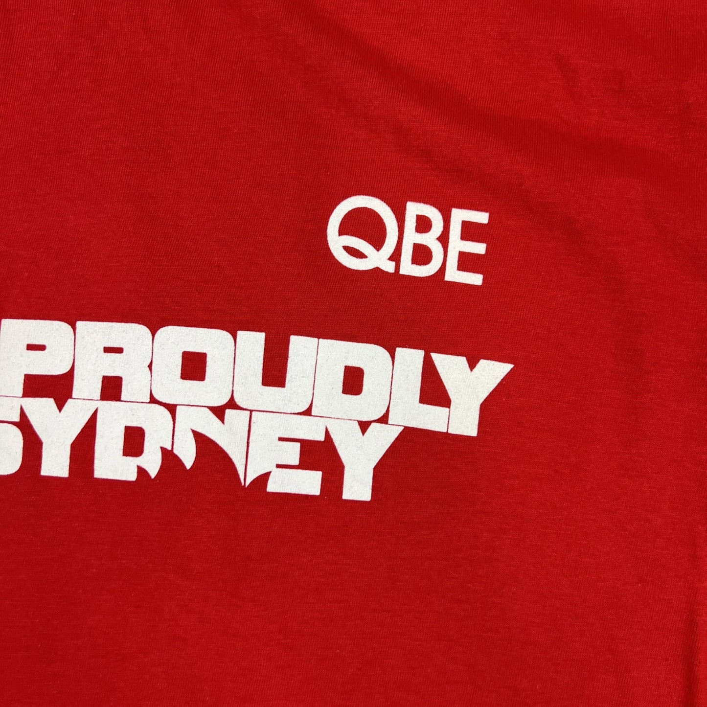 Sydney Swans AFL 'Proudly Sydney' Mens Red Fan Supporter T-Shirt Size L