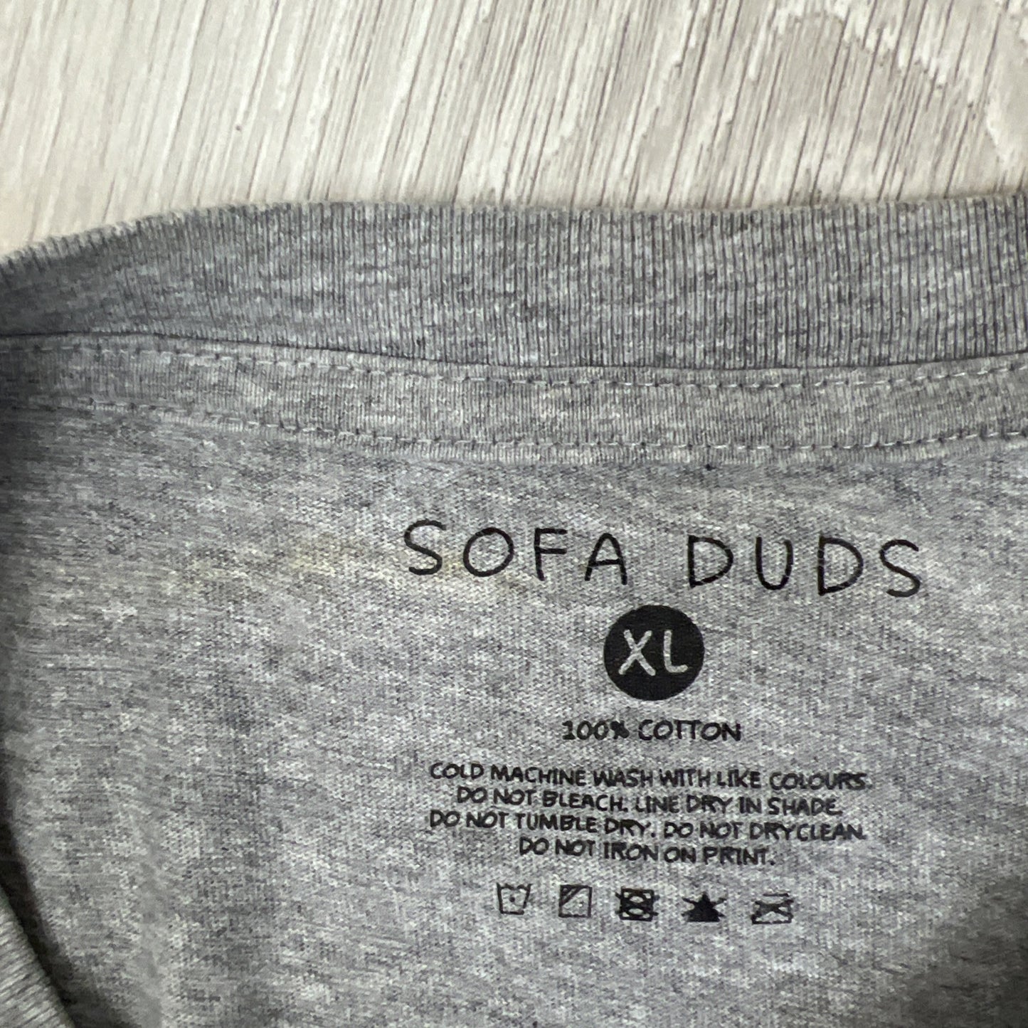 Sofa Duds Mens Grey Long Sleeve Crew Neck T-Shirt Size XL