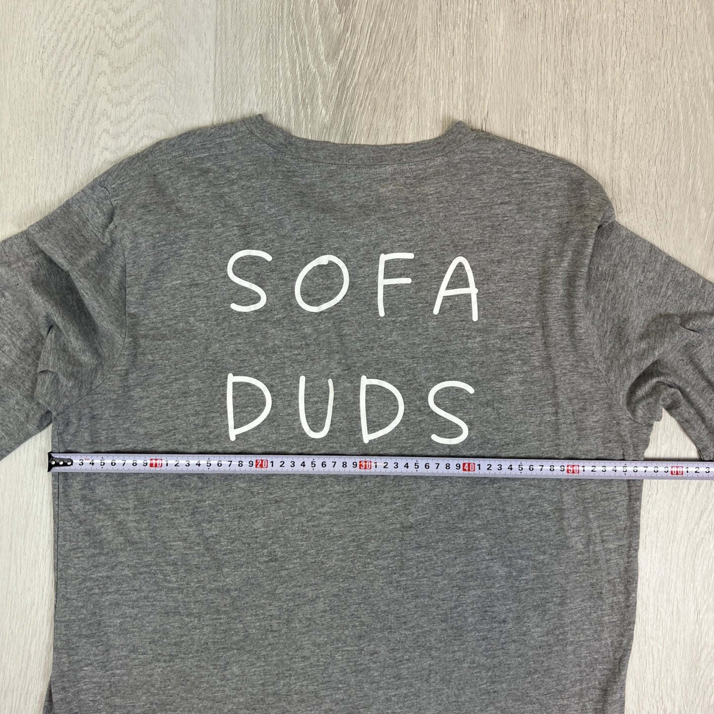 Sofa Duds Mens Grey Long Sleeve Crew Neck T-Shirt Size XL