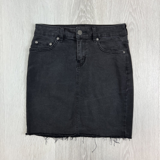 Sportsgirl Womens Black Denim Mini Skirt Size 8