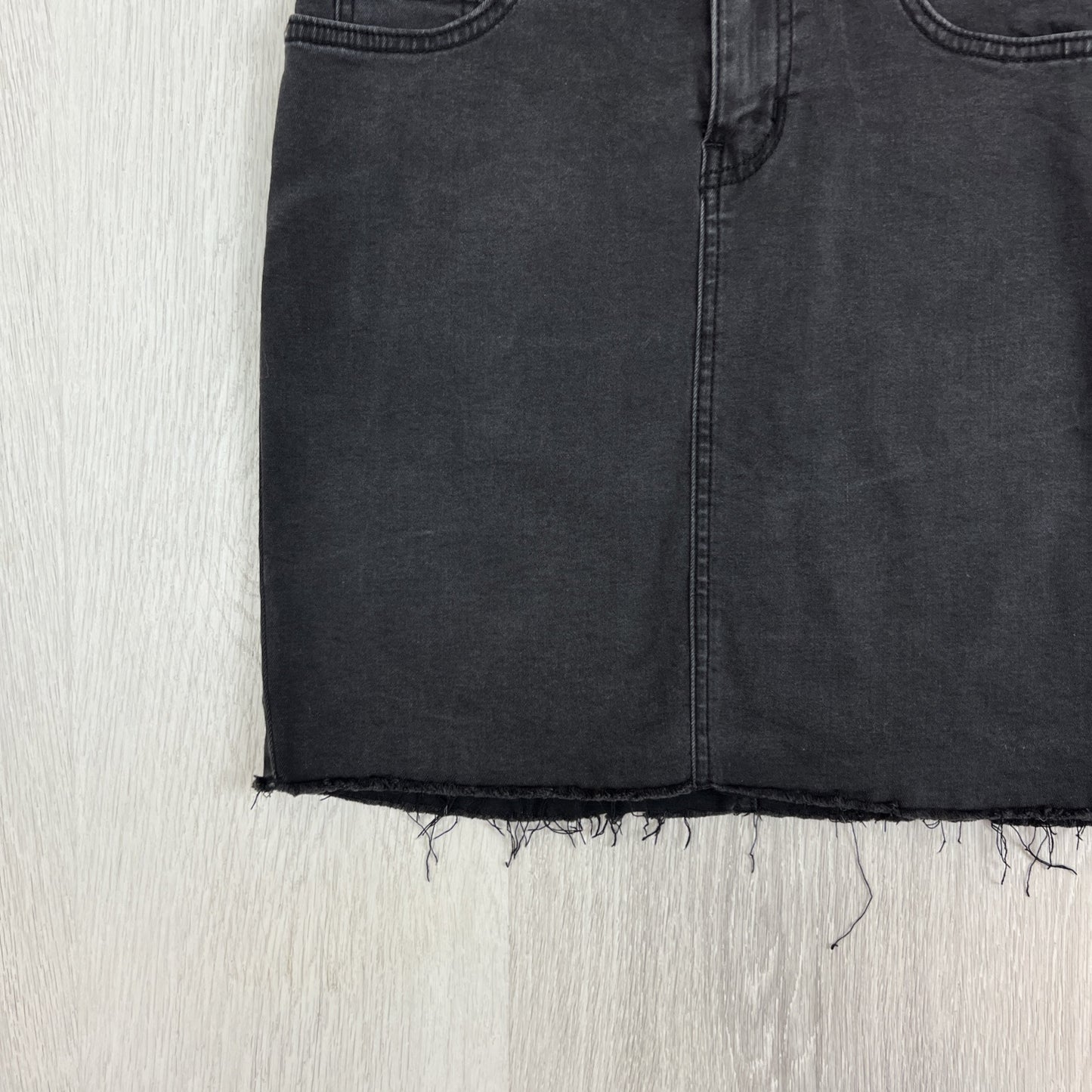 Sportsgirl Womens Black Denim Mini Skirt Size 8