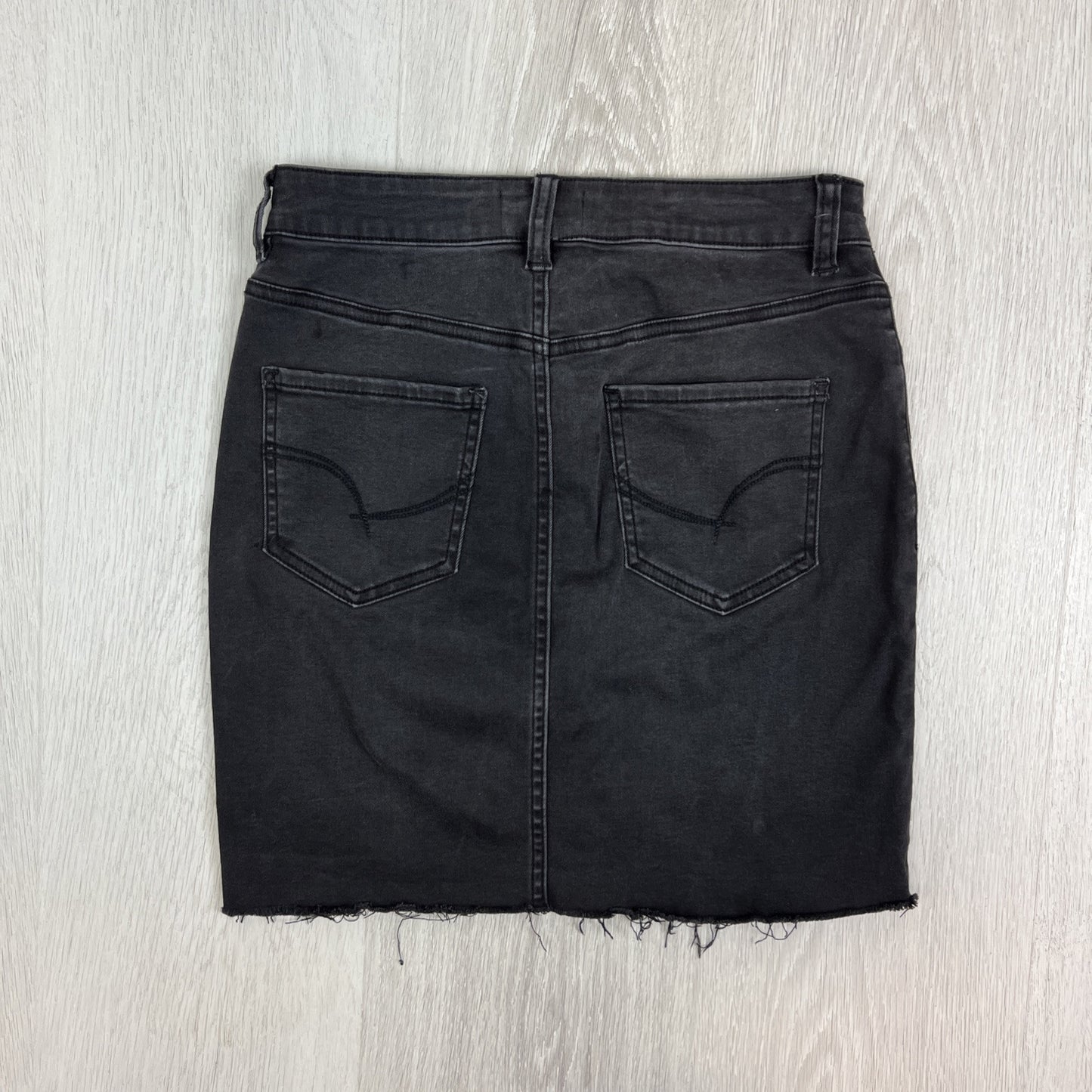 Sportsgirl Womens Black Denim Mini Skirt Size 8