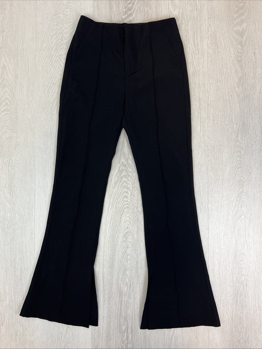 Bershka Womens Black Flared Dress Pants Size US 4
