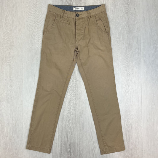 New Look Mens Skinny Brown Chinos Size 30/30