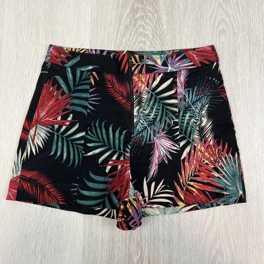 Zara Womens Black Floral Pattern Shorts Size Medium