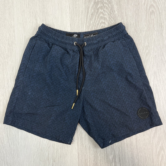 Skylark Boys Navy Blue Swim Shorts Swimmers Boardies Size 10 years 4 Way Stretch