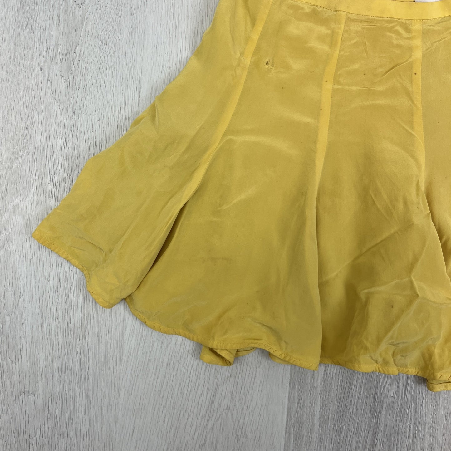Zimmerman Womens Yellow Silk Skirt Size 1 (Minor damage/marks)