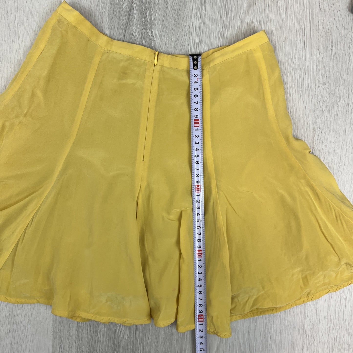 Zimmerman Womens Yellow Silk Skirt Size 1 (Minor damage/marks)