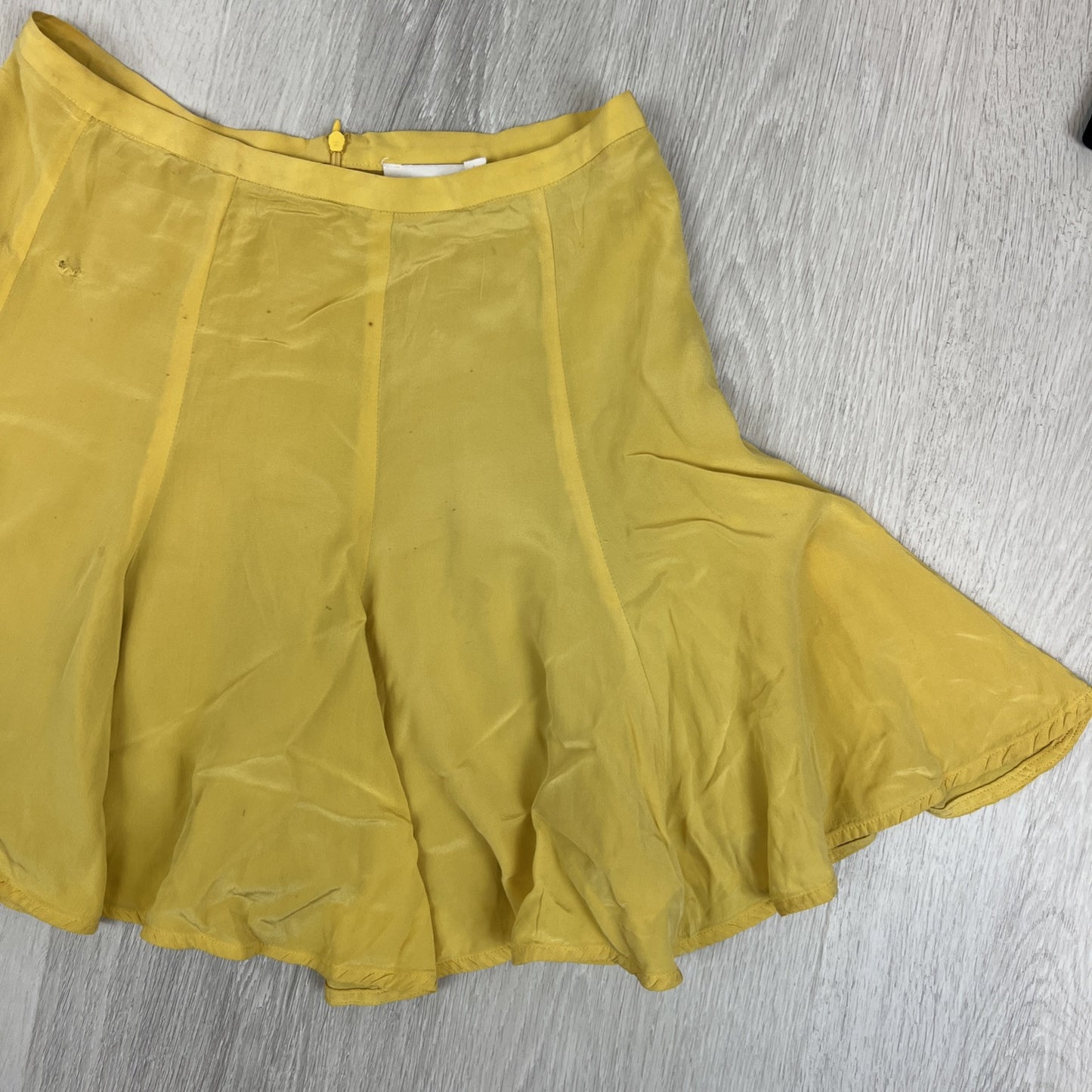 Zimmerman Womens Yellow Silk Skirt Size 1 (Minor damage/marks)