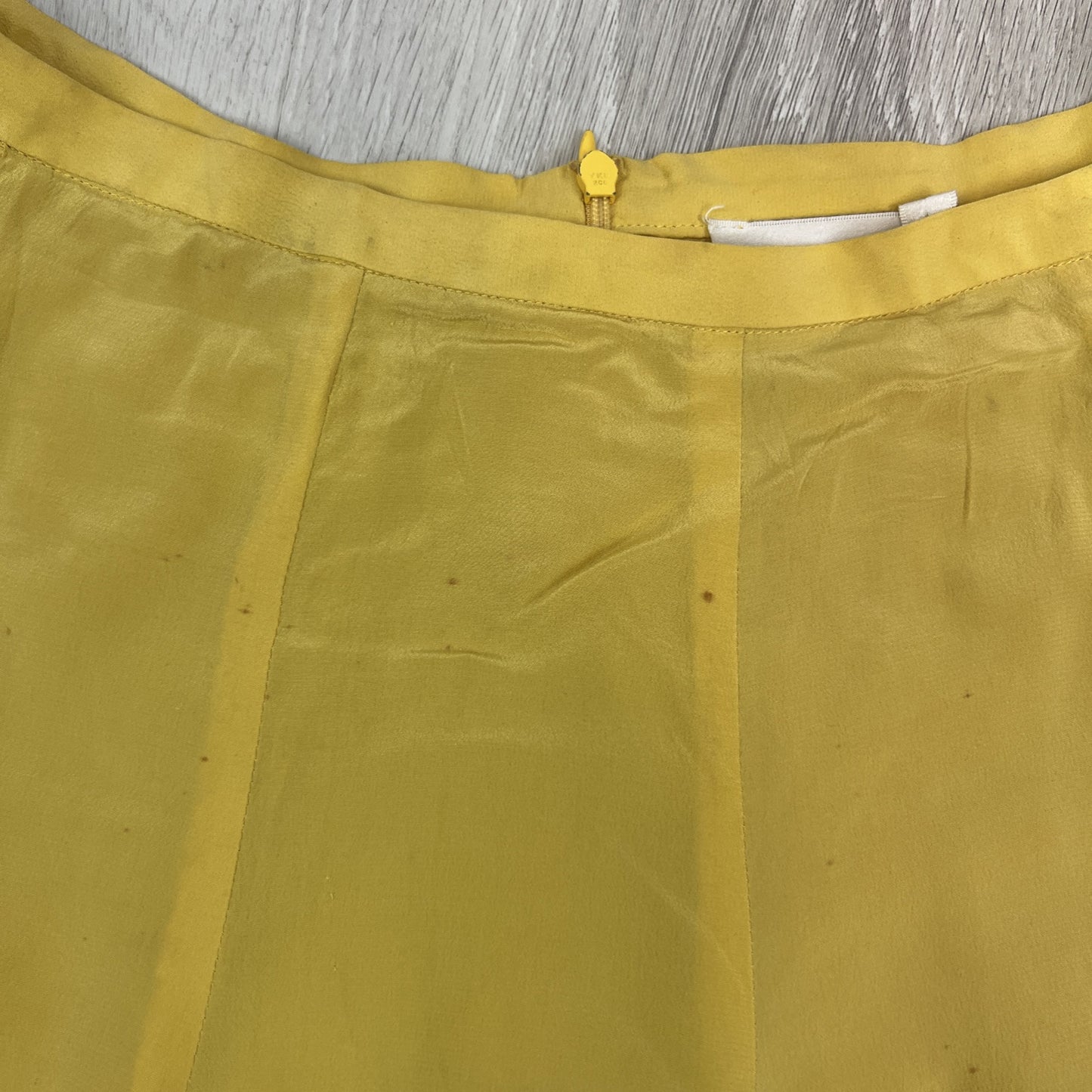 Zimmerman Womens Yellow Silk Skirt Size 1 (Minor damage/marks)