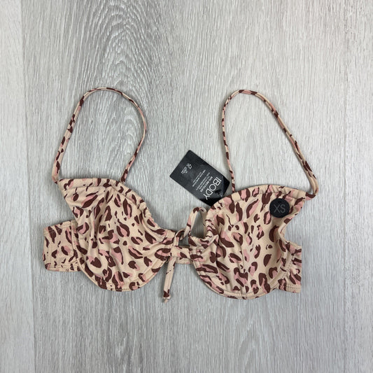 Cotton On Half Wire Bra Bikini Top Movement Leopard Tie Size XS (New)